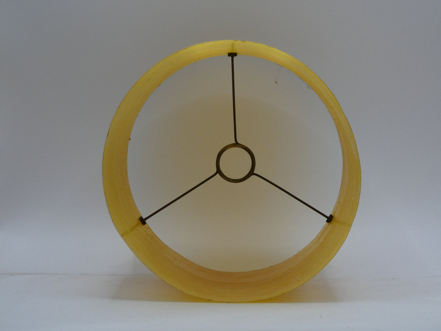 Large vintage orange / yellow  spun fibreglass lampshade 60s