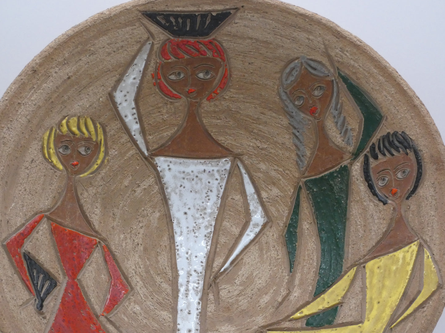 Italian Ceramic Figurative Charger / Bowl from Fratelli Fanciullacci, 1950s