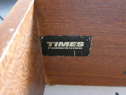 Pair of Vintage Meyer Mid-Century Modern Teak Bedside Tables / Nightstands – Danish Style