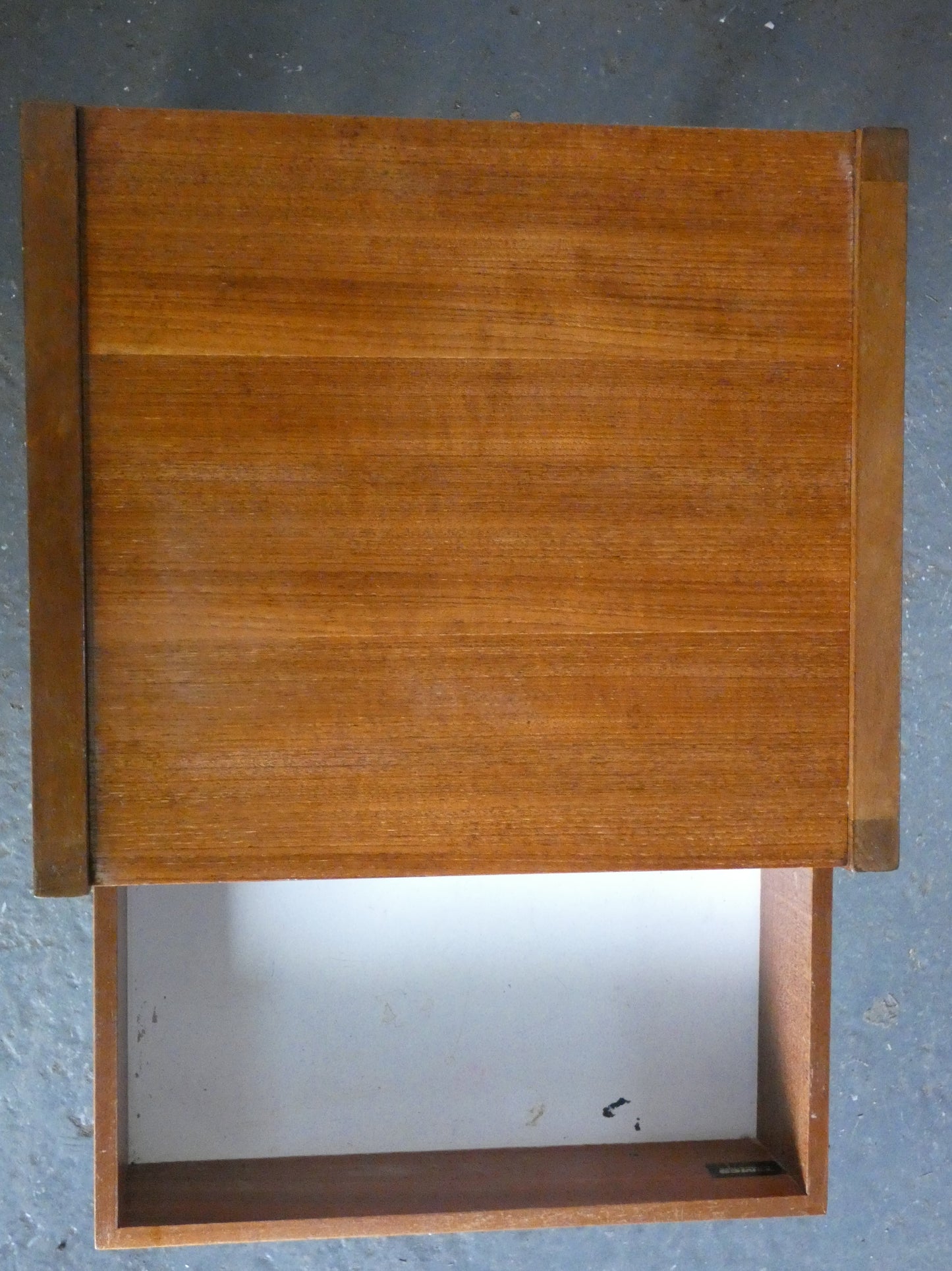 Pair of Vintage Meyer Mid-Century Modern Teak Bedside Tables / Nightstands – Danish Style