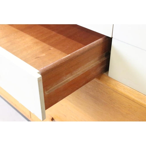 Mid century Retro E. Gomme G-Plan ' Brandon ' Golden Oak and White Sideboard