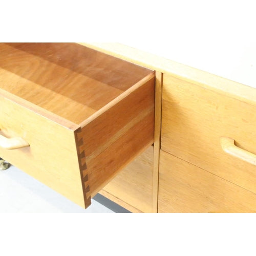 Mid century Retro E. Gomme G-Plan ' Brandon ' Golden Oak and White Sideboard