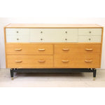 Mid century Retro E. Gomme G-Plan ' Brandon ' Golden Oak and White Sideboard