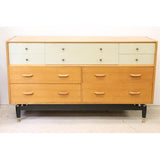 Mid century Retro E. Gomme G-Plan ' Brandon ' Golden Oak and White Sideboard