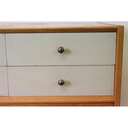 Mid century Retro E. Gomme G-Plan ' Brandon ' Golden Oak and White Sideboard