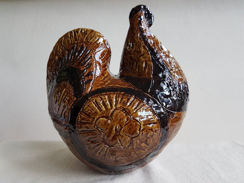 Vintage Mid-Century Aldo Londi For Bitossi Chicken / Rooster Italy