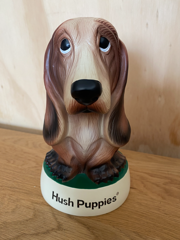 Hush Puppies Shop advertising dog 70s