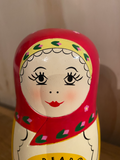 Red or Dead Matryoshka / Russian  dolls - wooden