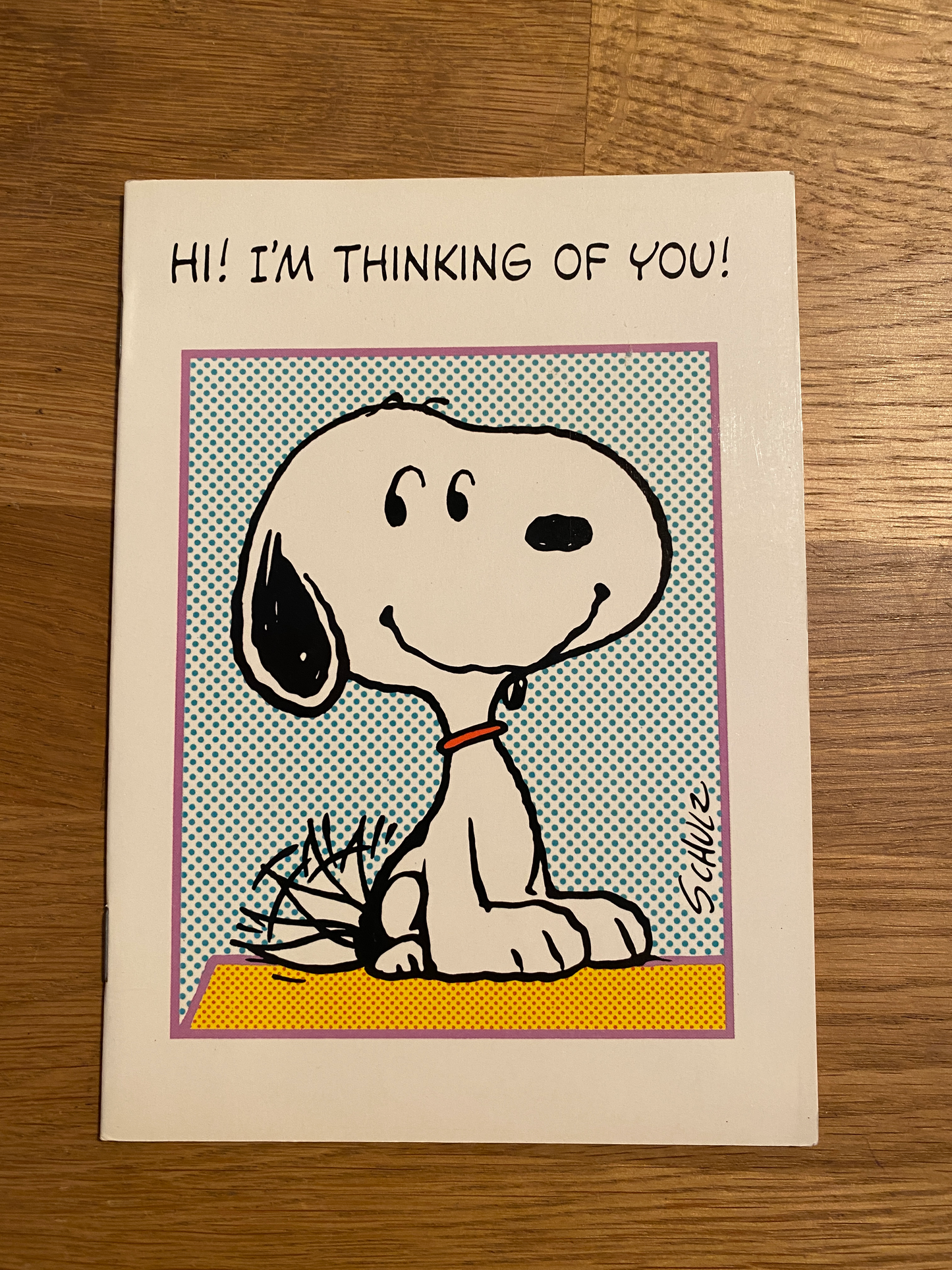 Hi! I 'm thinking  of You ! Snoopy Booklets - Peanuts Schulz - 80s