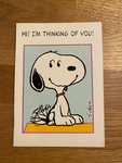 Hi! I 'm thinking  of You ! Snoopy Booklets - Peanuts Schulz - 80s