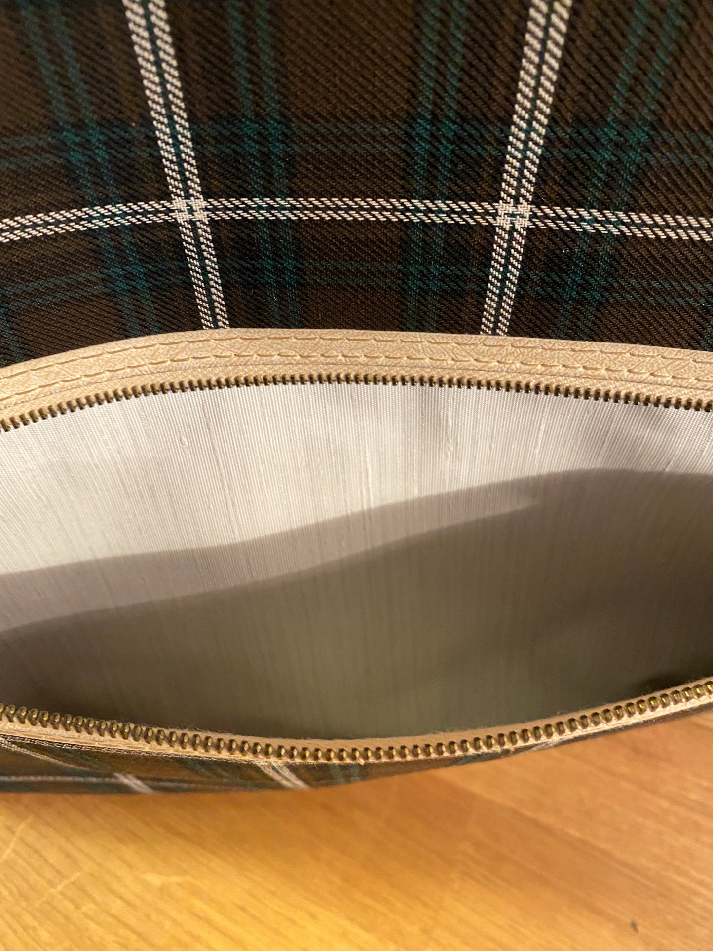 60s  MOD Tartan Bag  - Fab