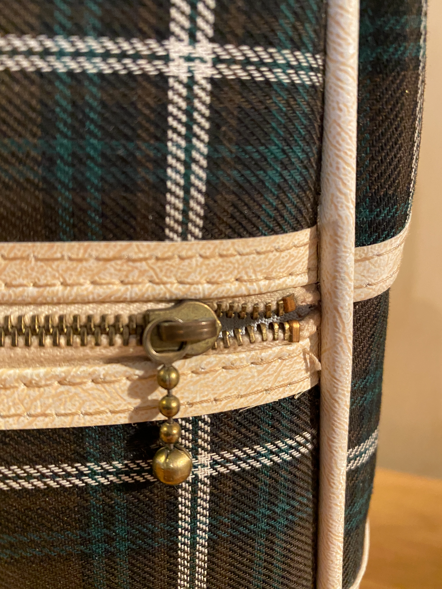 60s  MOD Tartan Bag  - Fab