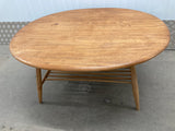 Large Round  Ercol Coffee Table - Light / Blonde Model 454