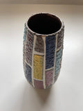 Multi-coloured block vase - Italian