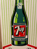 7UP / Seven -UP original 60s Painted sign - French
