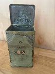 1920'S ANTIQUE LYONS TEA PERPETUAL CALENDAR TIN