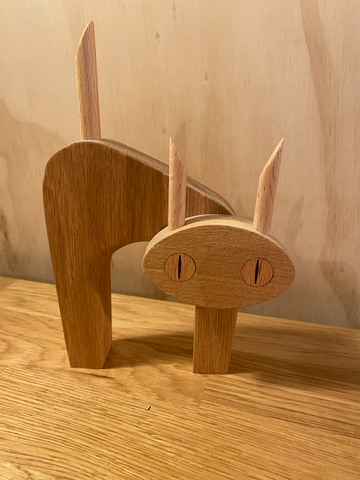 Fab Wooden Mid Century Cat - Awesome x
