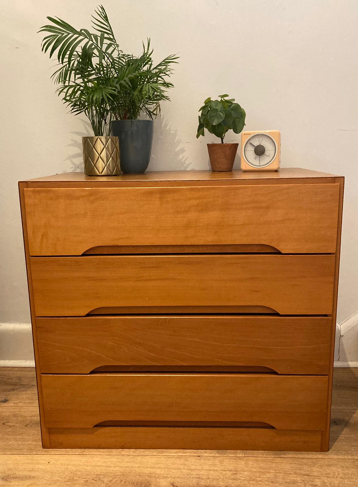MID CENTURY STAG 'C' RANGE CHEST OF DRAWERS