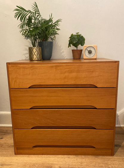 MID CENTURY STAG 'C' RANGE CHEST OF DRAWERS