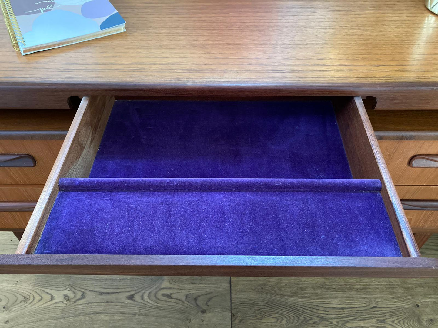 Mid Century G Plan Fresco Range Teak Dressing Table with Mirror