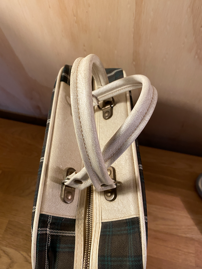 60s  MOD Tartan Bag  - Fab