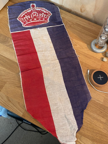 Vintage British Royal celebration Banner / Flag