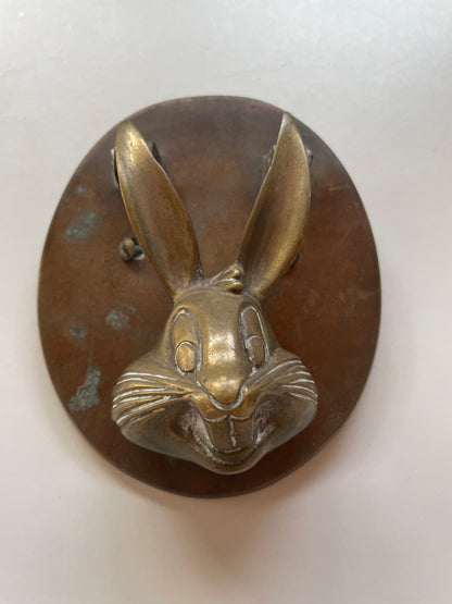 Brass Bugs Bunny Door Knocker -  Warner Brothers - 60s