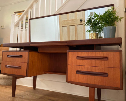 Mid Century G Plan Fresco Range Teak Dressing Table with Mirror