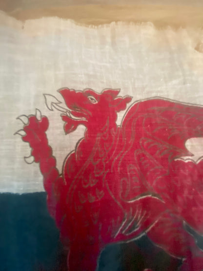 Vintage Welsh & Scottish hand flags