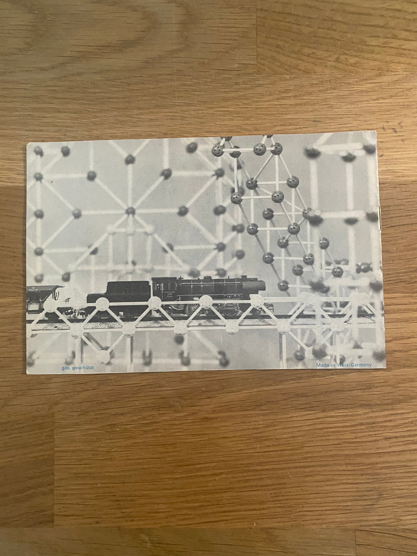 Vintage Retro German Construction Toy KUGELI School Box Set & Instructions 1960