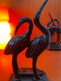 Japanese 70s crane  figurines  by Fitz and Floyd MCM design