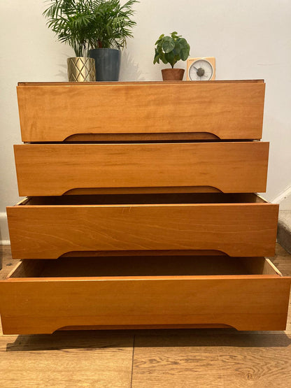 MID CENTURY STAG 'C' RANGE CHEST OF DRAWERS