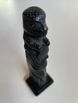 Black Boma lizard totem pole style ornament Tiki