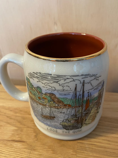 Buckfast Potteries Devon  - Looe  Mug  " The Home of the Bluenose Shark!"