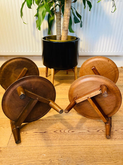 Vintage Danish Oak Side Tables from Edmund Jørgensen, 1950s