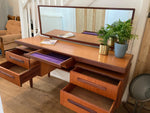 Mid Century G Plan Fresco Range Teak Dressing Table with Mirror