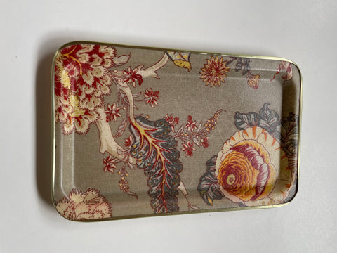Oriental design small melamine tea tray