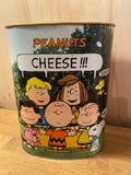 Peanuts Snoopy Cheese Dustbin / Waste Basket - 70s