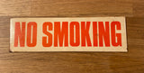 60s  No Smoking sign