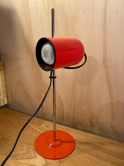 Vintage BHS Desk Lamp  - Orange / Red