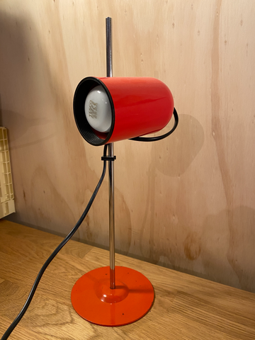 Vintage BHS Desk Lamp  - Orange / Red