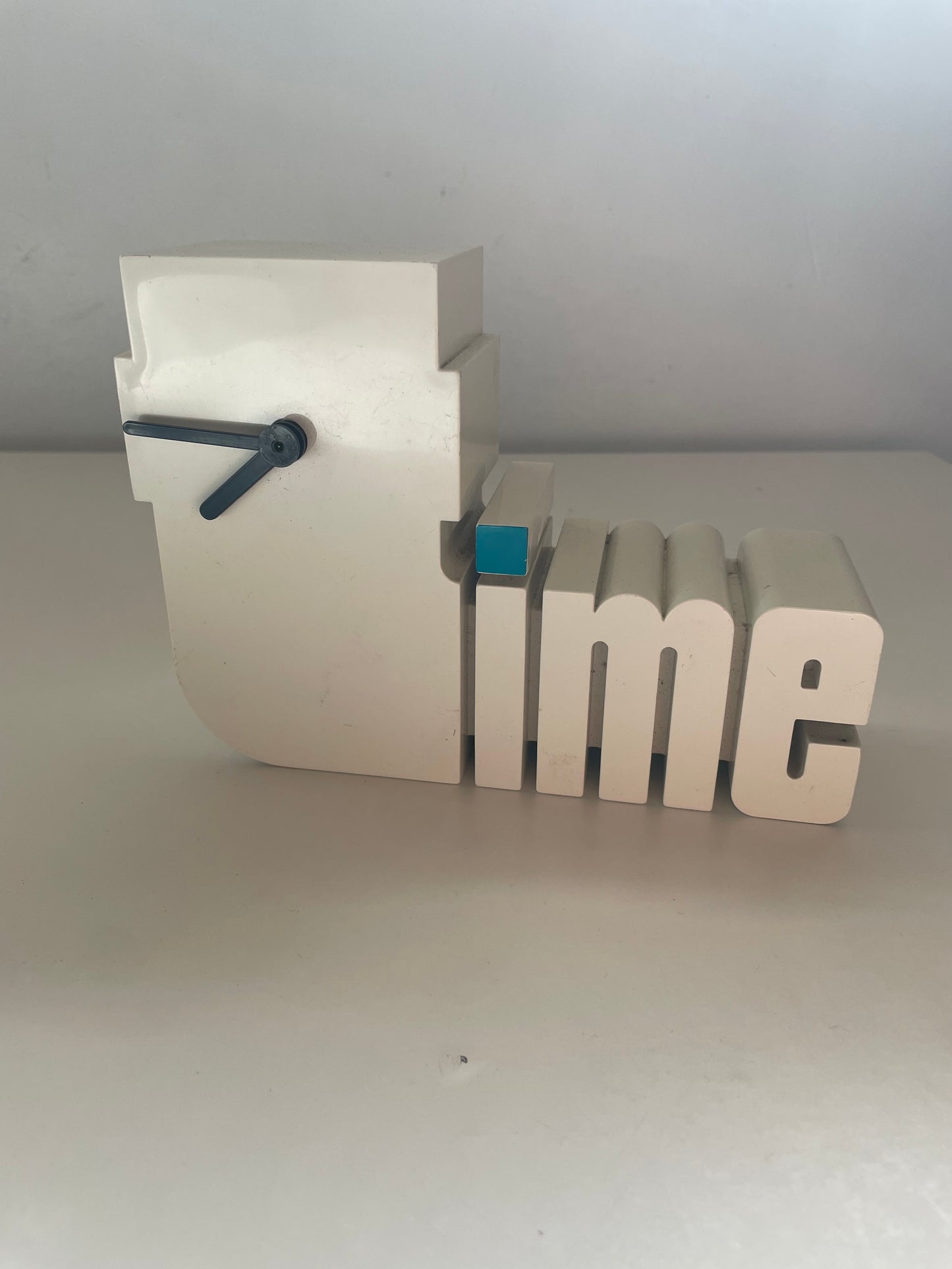 Mid Century White time clock - West German