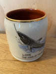 Buckfast Potteries Devon  - Looe  Mug  " The Home of the Bluenose Shark!"