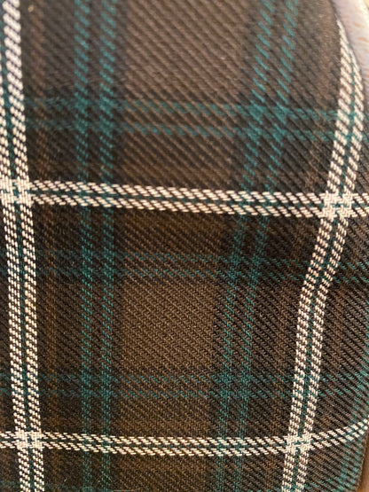 60s  MOD Tartan Bag  - Fab