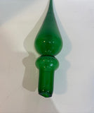 Vintage MCM Genie Bottle, Italian Empoli Rossini, Green  Decanter Glass Candy striped