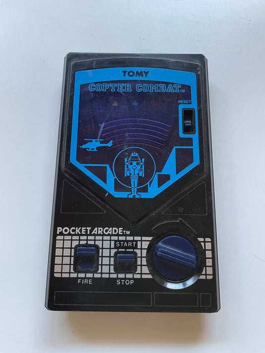 Tomy Copter Combat Pocket Arcade Game 80s fun