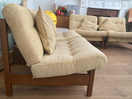 Danish Mid Century 4 seats & Coffee  Table Modular system  - Stunning