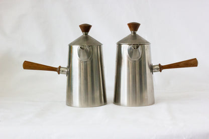 Coffee-pot and milk jug from the 'CAMPDEN' range