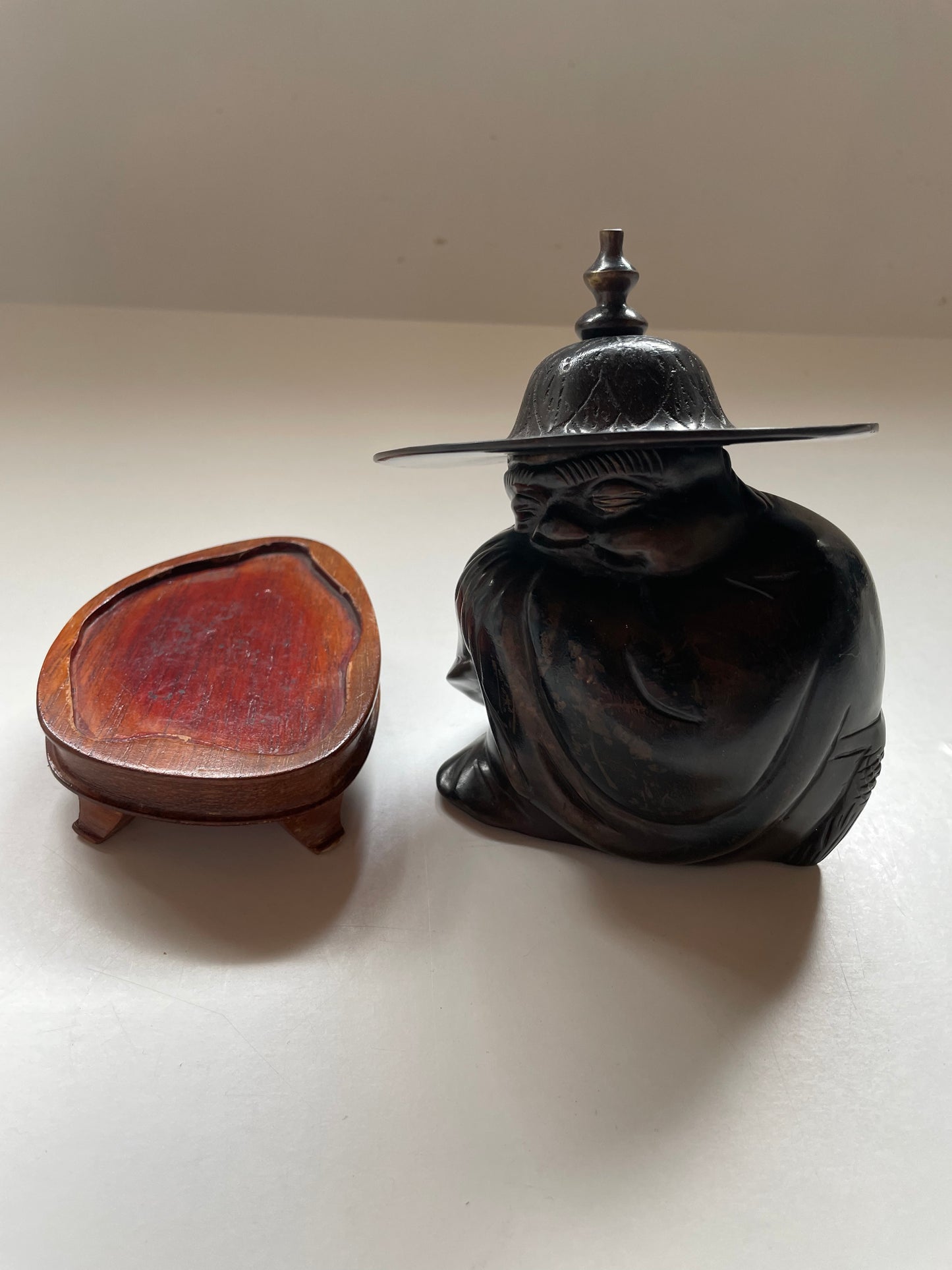 Oriental  sleeping  man on wooden platform 1930s