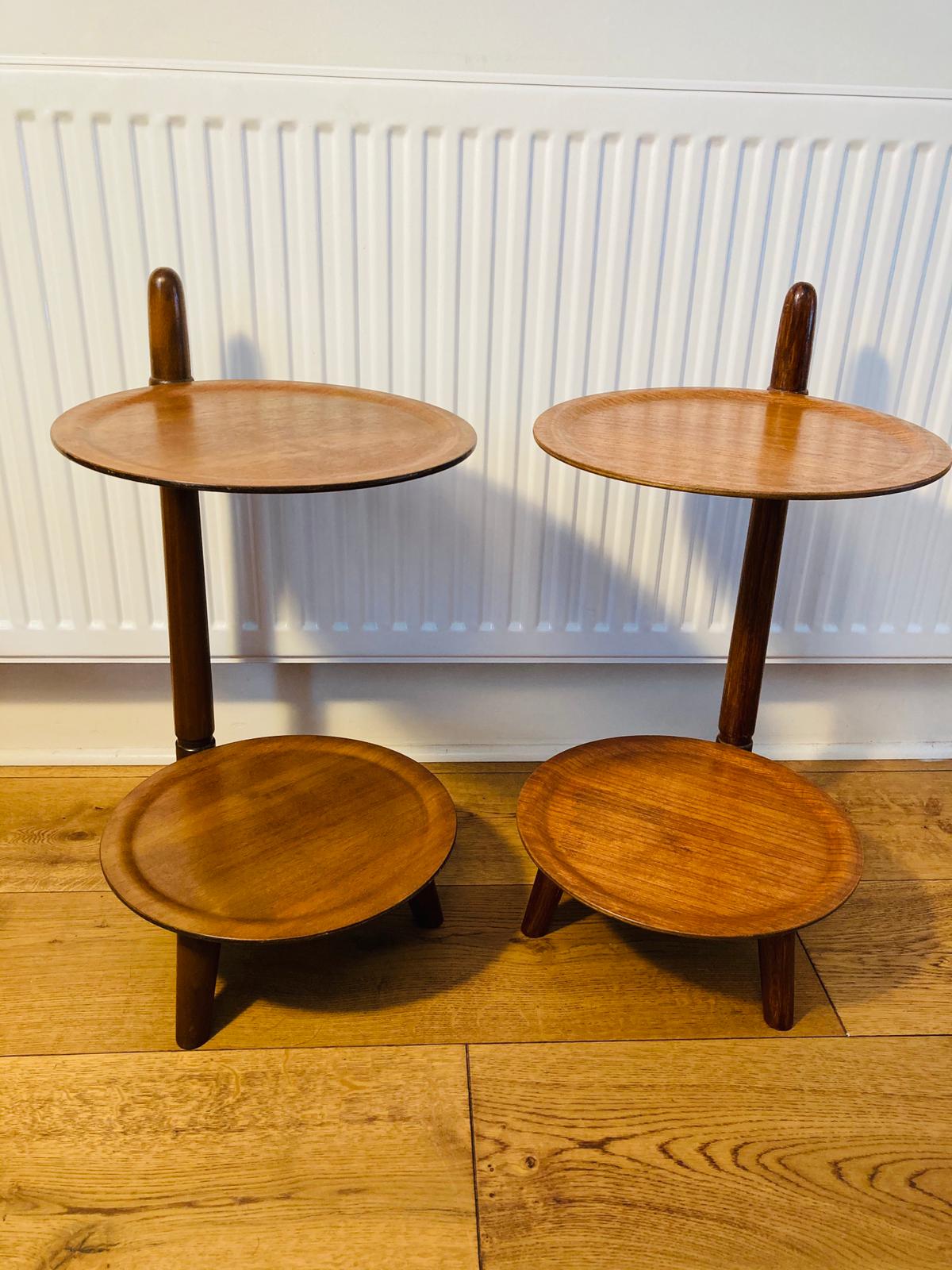 Vintage Danish Oak Side Tables from Edmund Jørgensen, 1950s